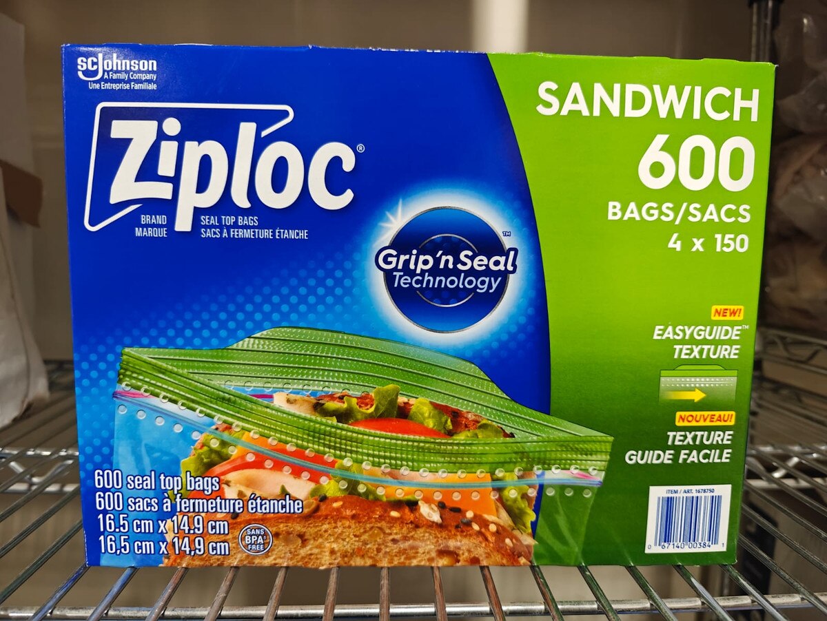 Ziploc Sandwich Bag 16.5x14.9cm (4x150) | Discus Supply Co